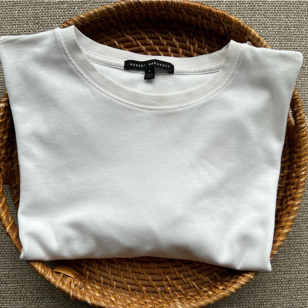 Robert Barakett White T-Shirt